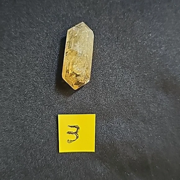 Yellow Tourmaline Stone Crystal Point - Picture 7 of 9